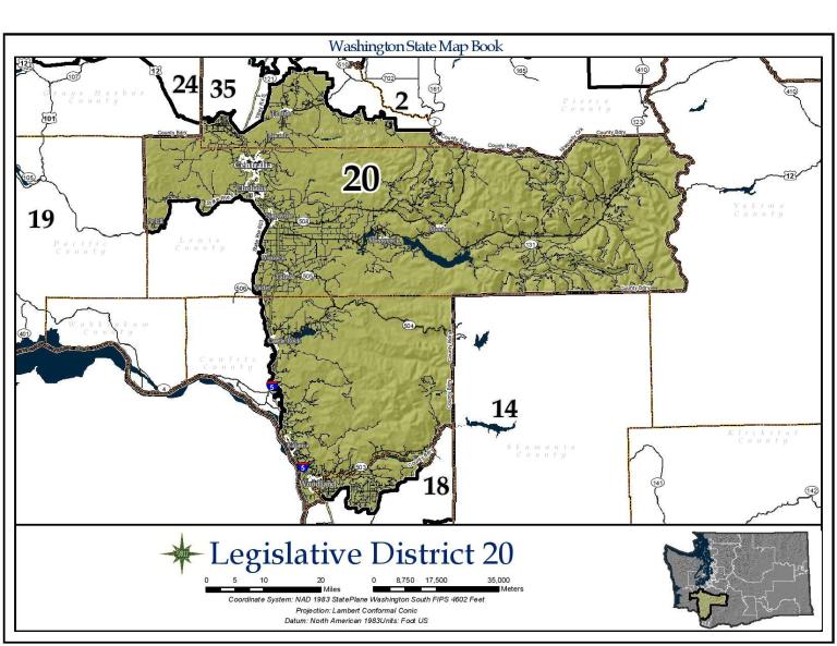 Where is the 20th Legislative District? Register to Vote!
