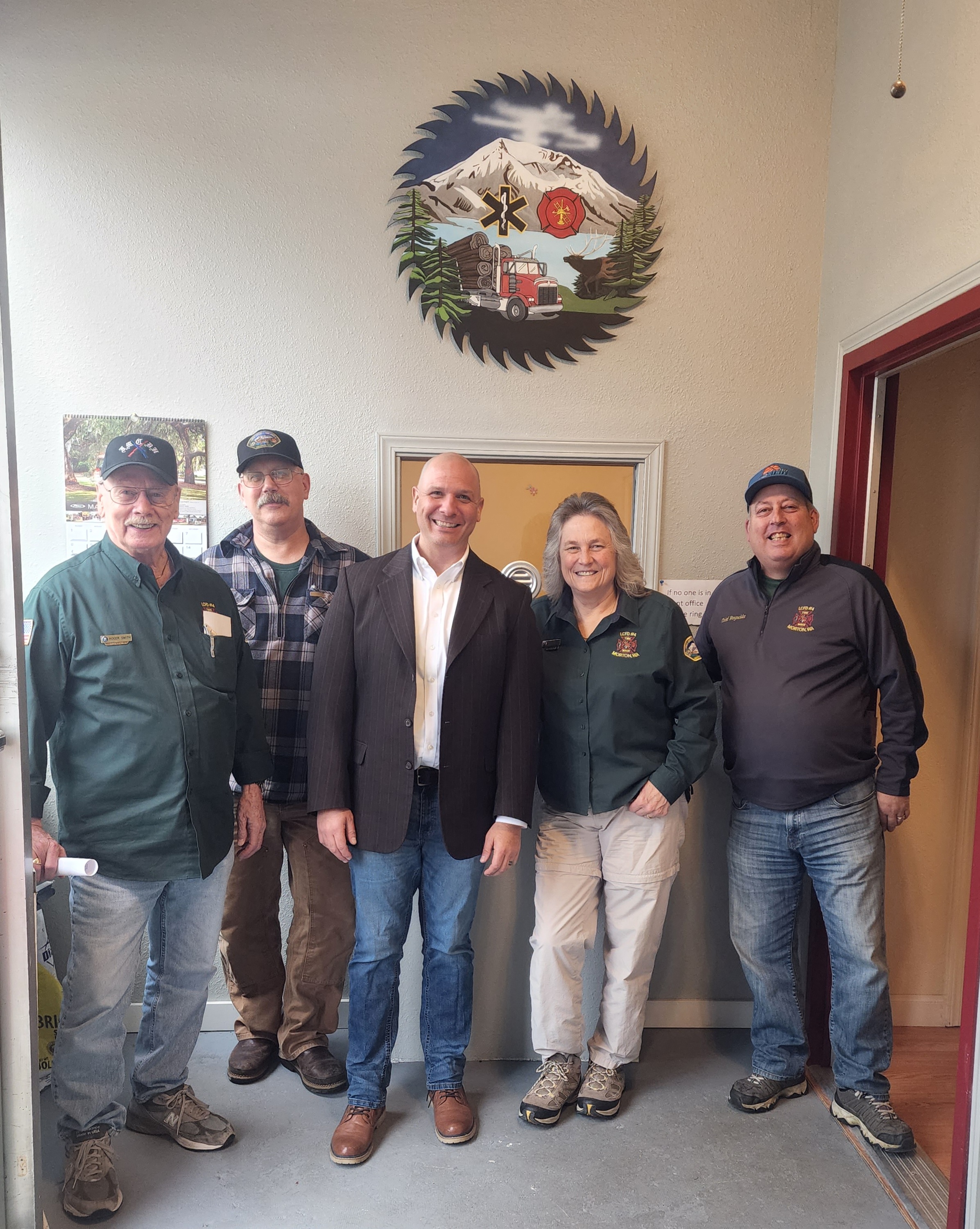 Rep. Abbarno Tours East Lewis County Fire Districts; Discusses Solutions for Rural Fire Prevention Needs
