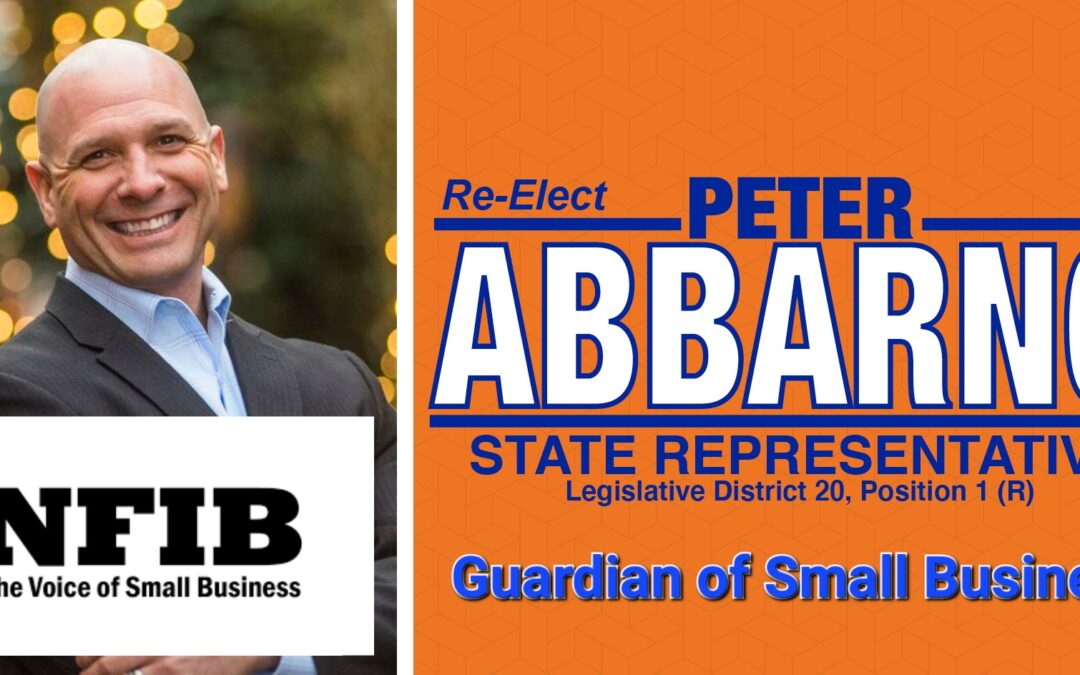 Abbarno receives ‘Guardian of Small Business’ award.