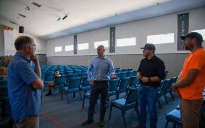 Peter Abbarno tours Yacolt as town officials highlight community needs