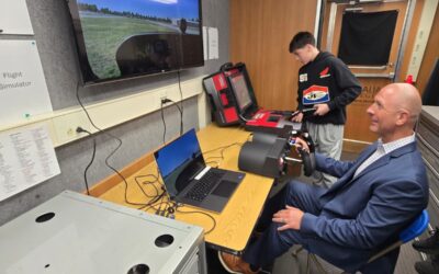 Rep. Peter Abbarno Tours Centralia College’s Mobile Training Lab at Tenino Middle School