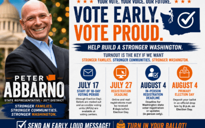Vote Early. Vote Proud. Help Build a Stronger Washington.